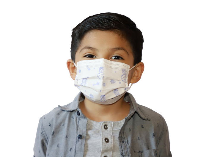 Kids Disposable 3 Ply Face Mask 50 Pcs (Pack) Medical Grade Non Woven 3-PLY BFE 98%