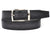 PAUL PARKMAN Men's Leather Belt Dual Tone Hand-Painted Gray & Black (ID#B01-GRY-BLK)