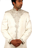 Elegant White Indian Wedding Sherwani For Men