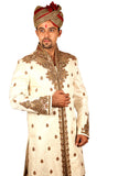 Marvelous Indian Wedding Cream Sherwani For Men