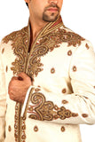 Marvelous Indian Wedding Cream Sherwani For Men