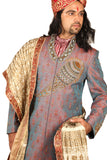 Exclusive Designer Indian Wedding Salmon Sherwani For Men