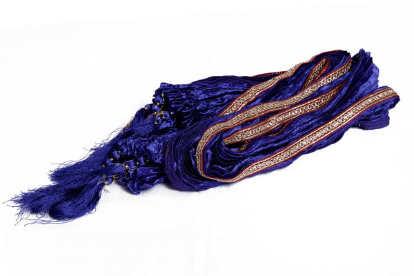 Royal Blue Fancy Khesh Stole