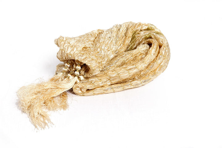 Cream Elegant Khesh Stole