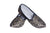Brocade Fabric Black Print Simple Mojari Juti