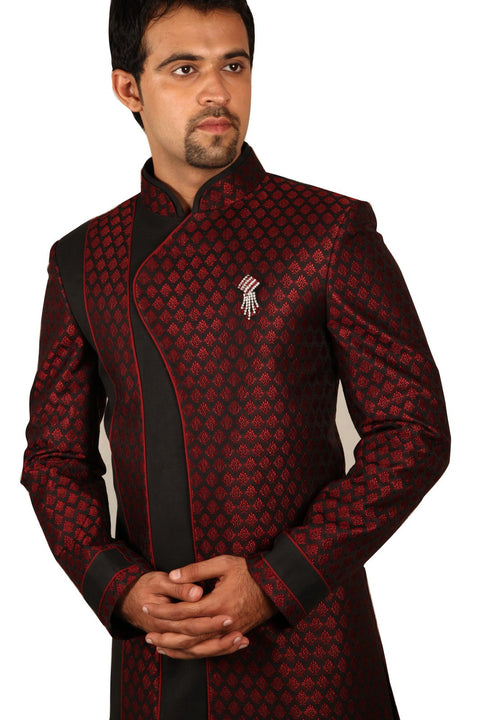 Saris and Things Fabulous Indo-Western Sherwani for Men BL1037SNT