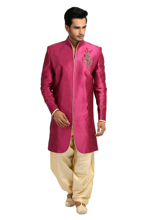 Saris and Things Classy Indo-Western Sherwani for Men BL1043SNT