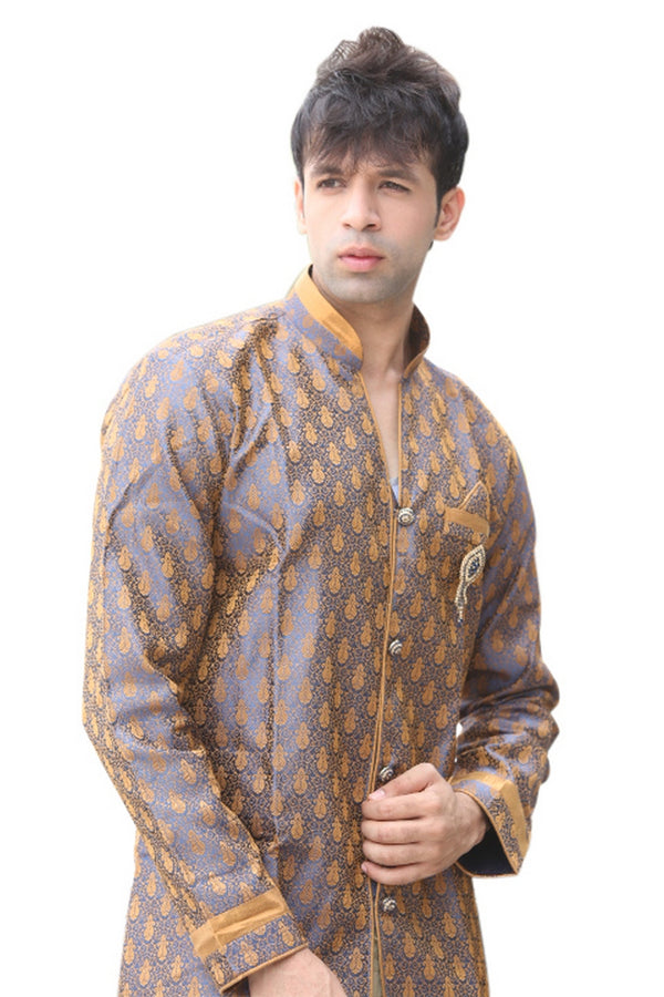 Smart Indian Wedding Indo-Western Sherwani for Men