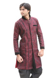 Maroon Indian Wedding Indo-Western Sherwani for Men