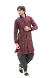 Maroon Indian Wedding Indo-Western Sherwani for Men