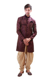 Velvet Work Indian Wedding Indo-Western Sherwani for Men