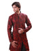 Burgundy Indian Wedding Indo-Western Sherwani for Men