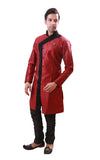 Maroon Indian Wedding Indo-Western Sherwani for Men