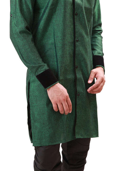 Fascinating Green Indian Wedding Indo-Western Sherwani for Men