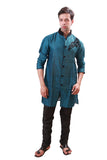 Cerulean Indian Wedding Indo-Western Sherwani for Men