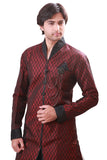 Maroon Indian Wedding Indo-Western Sherwanifor Men