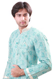 Sky Blue Indian Wedding Indo-Western Sherwani for Men