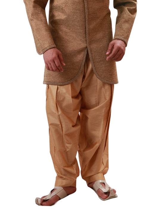 Sand Indian Wedding Indo-Western Sherwani for Men