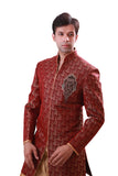 Maroon Indian Wedding Indo-Western Sherwani or Men