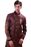 Purple Indian Wedding Indo-Western Sherwani for Men