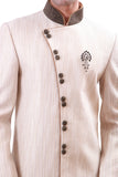 Cream Indian Wedding Indo-Western Sherwani for Men