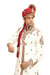 Classic Kedia Style White Indian Wedding Sherwani for Men
