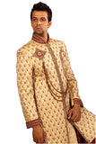 Royal Indian Wedding Golden Sherwani For Men