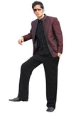 Classic Black with Maroon Traditional Indian Jodhpuri Suit Sherwani For Men