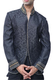 Masterpiece Royal Black Traditional Indian Jodhpuri Suit Sherwani For Men