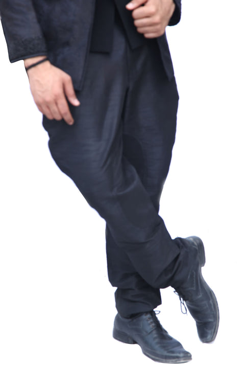 Fantastic Black Traditional Indian Jodhpuri Suit Sherwani For Men