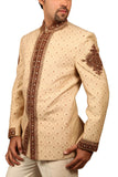 Royal Indian Wedding Copper Beige Traditional Indian Jodhpuri Suit Sherwani For Men