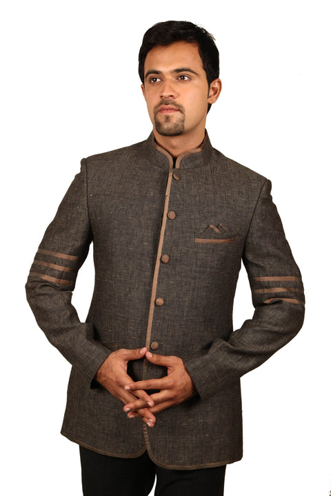 Trendy Coconut Husk Traditional Indian Jodhpuri Suit Sherwani For Men