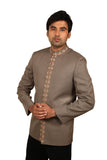 Classic Grey Traditional Indian Jodhpuri Suit Sherwani For Men