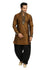 Brown High Neck Sangeet Kurta for Men