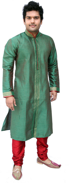 Green Pathani Kurta for Men