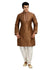 Classy Coffee Silk Kurta Sherwani - Indian Ethnic Wear for Men