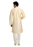 Cream Kurta Pajama Sherwani - Indian Ethnic Wear for Men