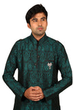 Beautiful Peacock Green Kurta Sherwani - Indian Ethnic Wear for Men