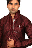 Marvelous Maroon Sangeet Kurta Sherwani - Indian Ethnic Wear for Men