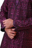Violet Kurta Pajama Sherwani - Indian Ethnic Wear for Men