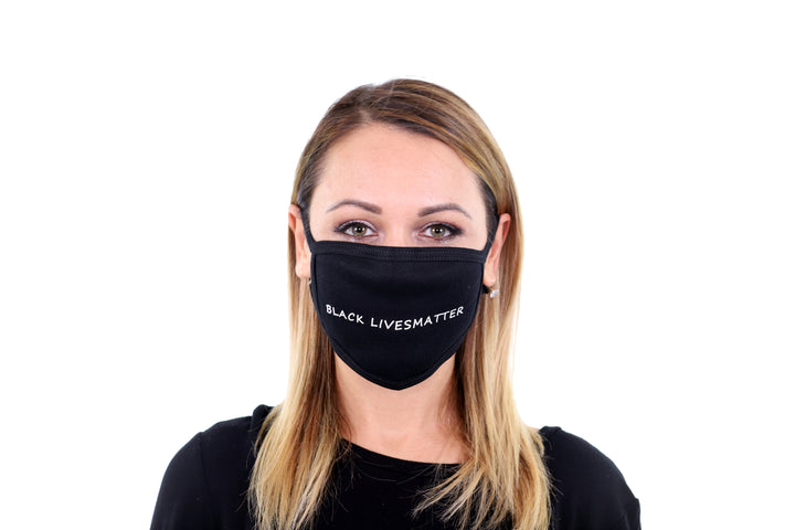 4 Pk BLM Black Lives Matter Face Mask Reusable I Can't Breath Face Cover