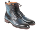 Paul Parkman Men's Blue & Brown Leather Boots (ID#BT548AW) Size 9-9.5 D(M) US