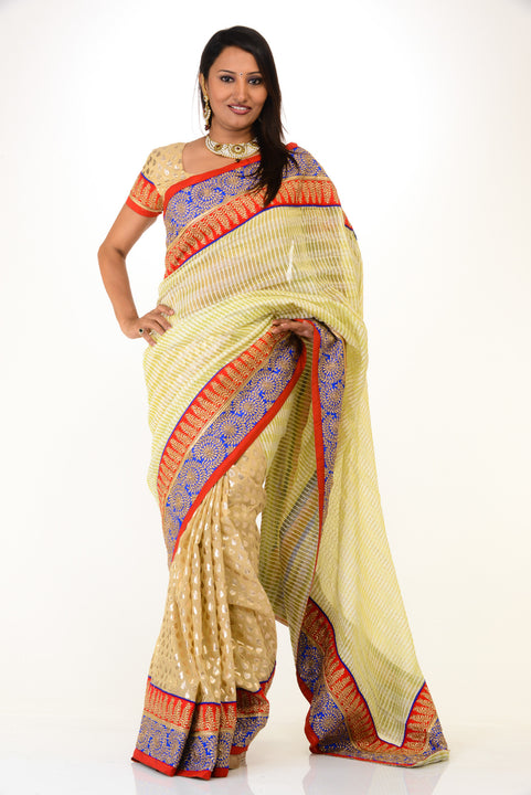 Classic Beige Sari