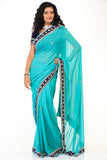 Cool Blue Sari