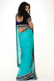 Cool Blue Sari