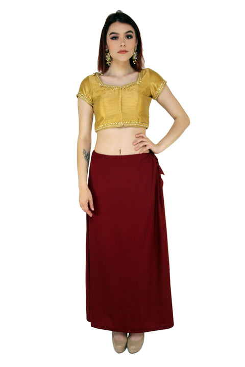 Sari Petticoat- Dark Red – Saris and Things