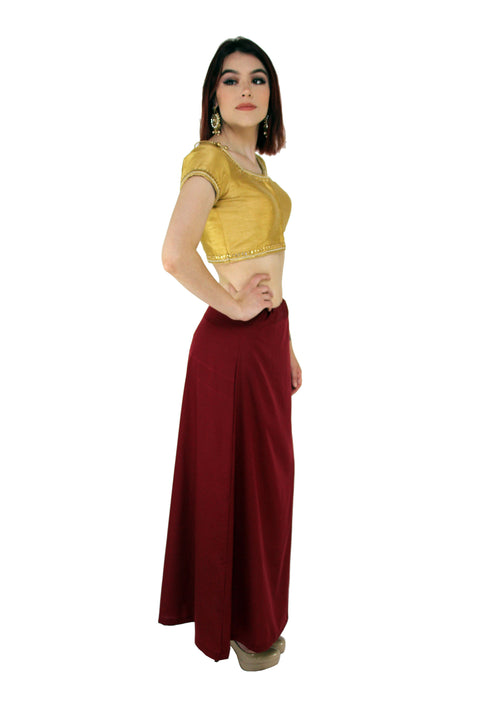 Sari Petticoat- Dark Red