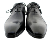 Oscar William Grey/Black Fulham Palace Men's Luxury Classic Leather Shoes-14
