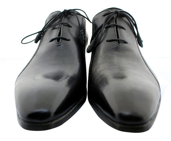 Oscar William Grey/Black Fulham Palace Men's Luxury Classic Leather Shoes-6
