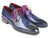 Paul Parkman Ghillie Lacing Blue Dress Shoes (ID#GT511BLU)